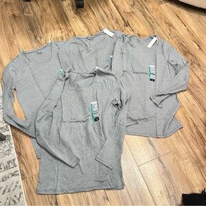 4 New No Boundaries Long Sleeve T-Shirt Tops Bundle